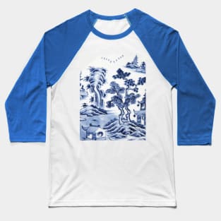 Antique willow ware oriental toile Baseball T-Shirt